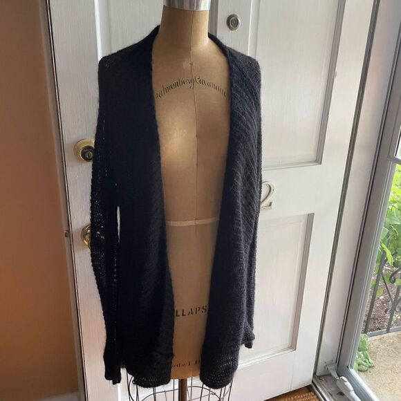 JOE’S JEANS | black cocoon mohair open cardigan S - Picture 1 of 10